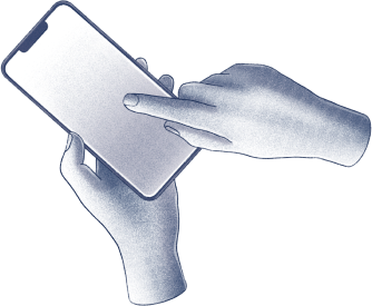 Hands holding a phone